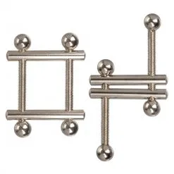 Mail & Female Crossbar Nipple Vices | Nipple Play 2 Stuks