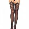 Leg Avenue | Fishnet Lace Stocking -BODY & HEALTH Verkoop 1912Fishnet stockings with jacquard lace top