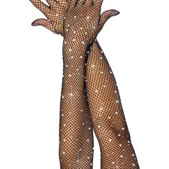 Leg Avenue | Rhinestone Fishnet Gloves
