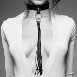 Bijoux Indiscrets | Maze | Choker With Tassel Black -BODY & HEALTH Verkoop 2367Bijoux Indiscrets Maze choker with tassel black