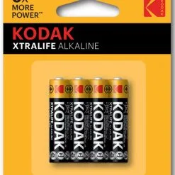 Mail & Female Kodak | XTRALIFE Alk | AAA Batterijen | 4 Stuks