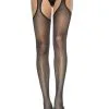 Leg Avenue | Sheer Suspender Tights -BODY & HEALTH Verkoop 4007Sheer suspender with lace waist