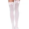 Leg Avenue | Opaque Satin Bow | Thigh Highs