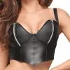 Noir Handmade | Wetlook Top With Zippers -BODY & HEALTH Verkoop 5036Noir Handmade Power wetlook Top with Zippers