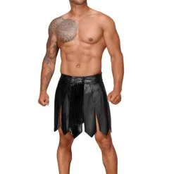 Noir Handmade | Gladiator Skirt | Faux Leather