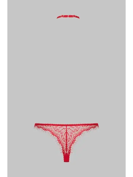 Maison Close | Accroche Coeur | Brazilian Met Harnas Rood 5 Maison Close | Accroche Coeur | Brazilian Met Harnas Rood - Afbeelding 3