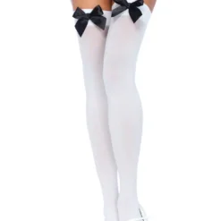 Leg Avenue | Opaque Satin Bow | Thigh Highs 10 Leg Avenue | Opaque Satin Bow | Thigh Highs -BODY & HEALTH Verkoop 6255 008 01