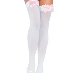 Leg Avenue | Opaque Satin Bow | Thigh Highs 11 Leg Avenue | Opaque Satin Bow | Thigh Highs -BODY & HEALTH Verkoop 6255 133 01