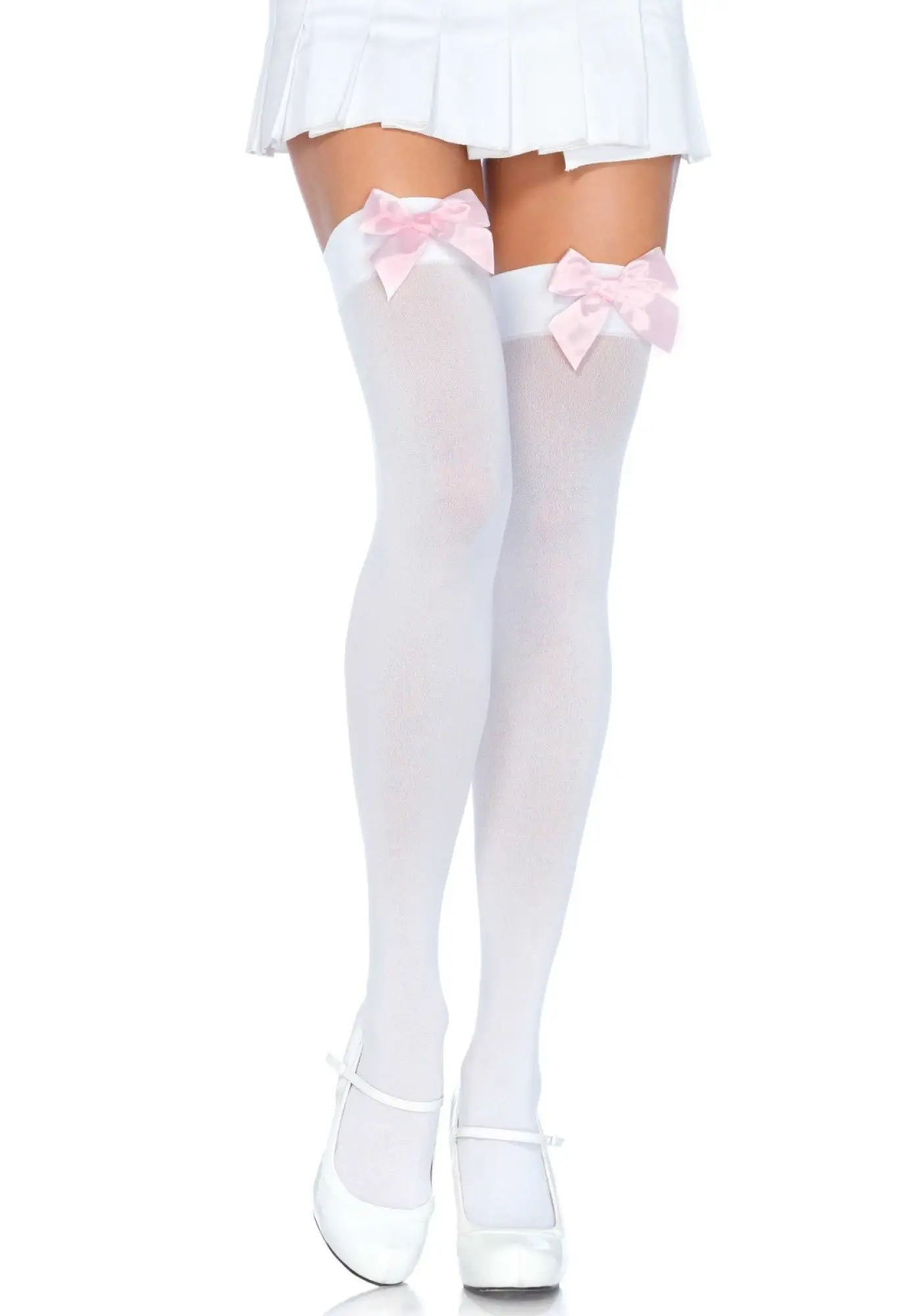 Leg Avenue | Opaque Satin Bow | Thigh Highs 7 Leg Avenue | Opaque Satin Bow | Thigh Highs - Afbeelding 5
