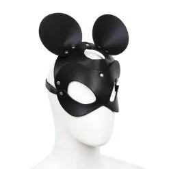 King Kink Muis Masker | Mouse Mask | Faux Leather. -BODY & HEALTH Verkoop 6553Faux leather mouse mask
