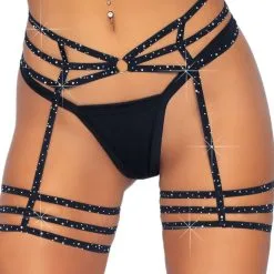 Leg Avenue | Rhinestone Garter Straps