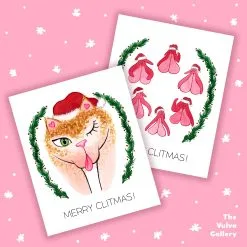 The Vulva Gallery | Merry Clitmas | Card