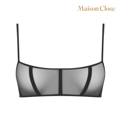 Maison Close | L'Amoureuse Noir | Balconette Mesh -BODY & HEALTH Verkoop corset bra black fr