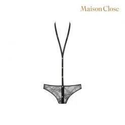 Maison Close | Le Petit Secret | Kanten Slip Met Halter -BODY & HEALTH Verkoop lepetitsecretbroekjeghost