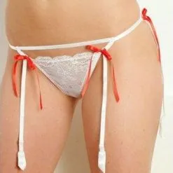 Love From Holland | Jarretel Wit -BODY & HEALTH Verkoop one by one front model