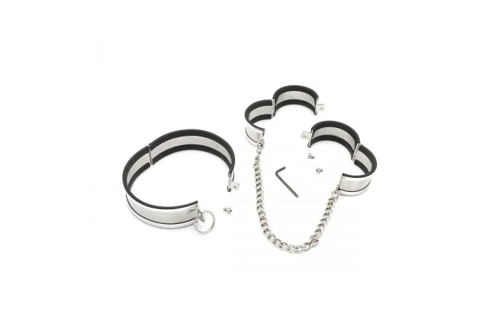 Mail & Female | Steel Collar & Cuffs 4 Mail & Female | Steel Collar & Cuffs - Afbeelding 2
