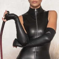 Patrice Catanzaro | Mitaines Faux Leather | Fingerless Gloves