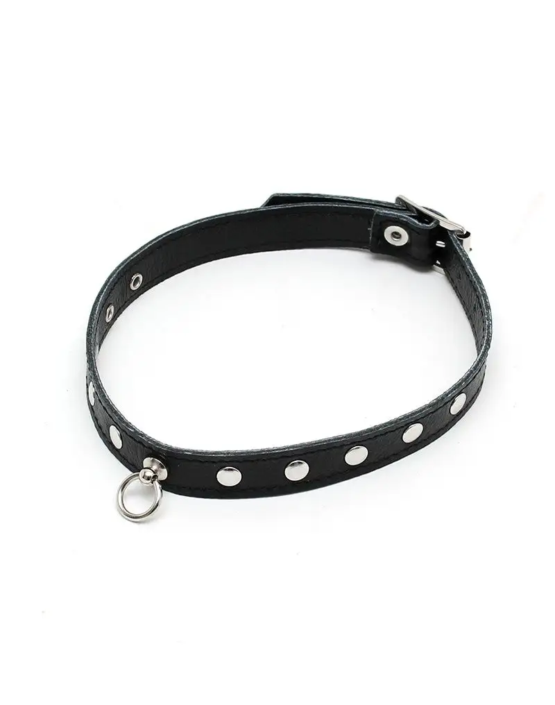 King Kink Leren Halsbandje Met Studs 3 King Kink Leren Halsbandje Met Studs