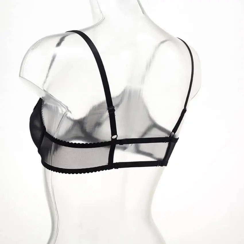 Love From Holland | Slitt Bra | Beha Zwart 4 Love From Holland | Slitt Bra | Beha Zwart - Afbeelding 2