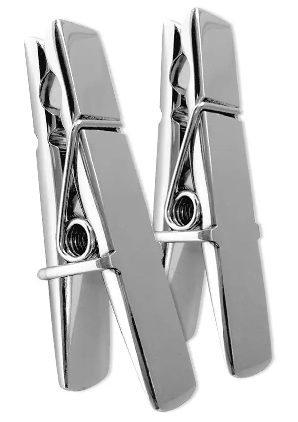 Mail & Female Stainless Steel Nipple Clips | 2 Pc 3 Mail & Female Stainless Steel Nipple Clips | 2 Pc