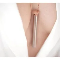 CRAVE | Vesper Vibrator Necklace | Steel Rose Gold